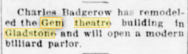 Gem Theatre - 05 May 1936
